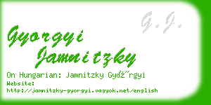 gyorgyi jamnitzky business card